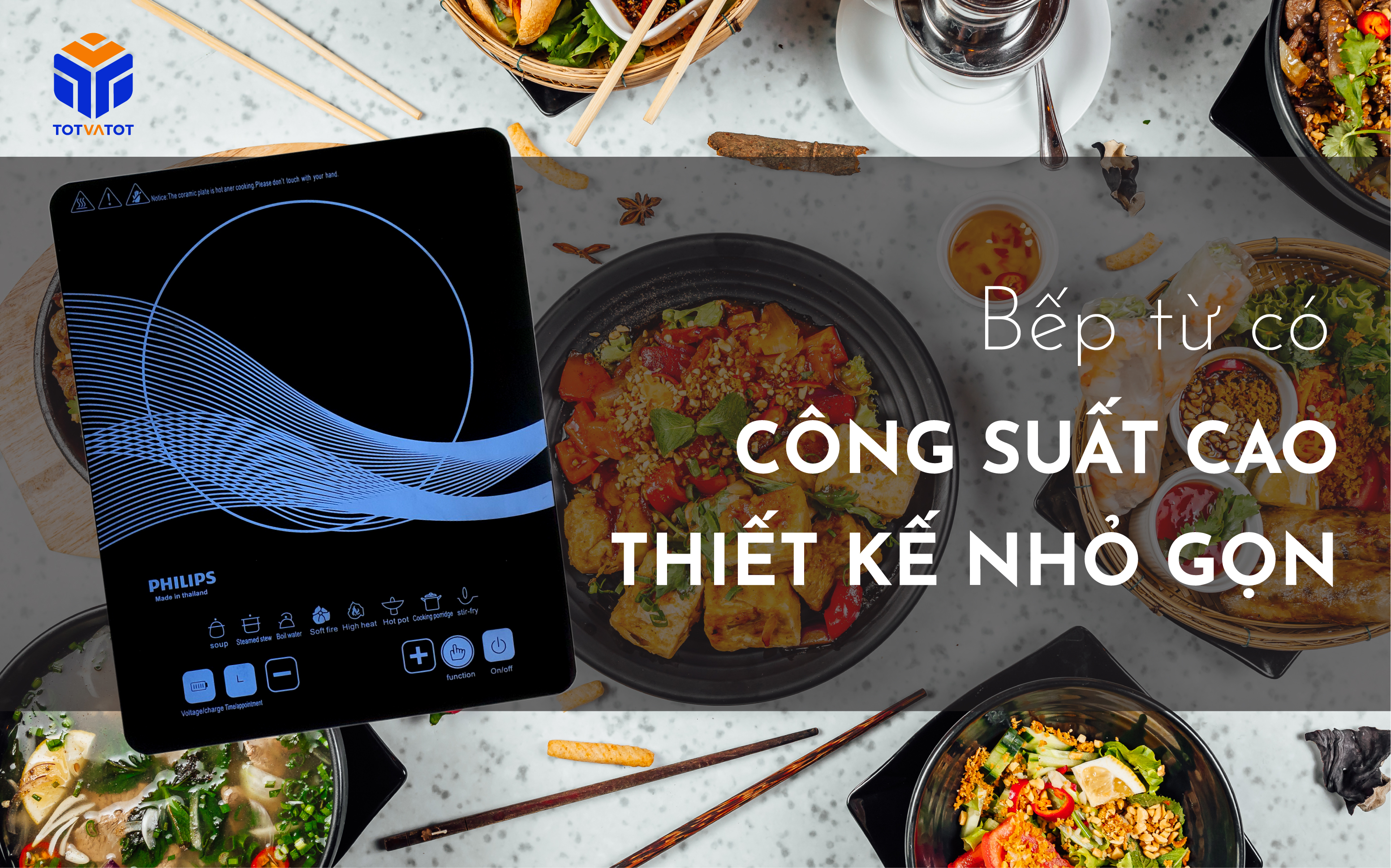 Công suất bếp từ cao