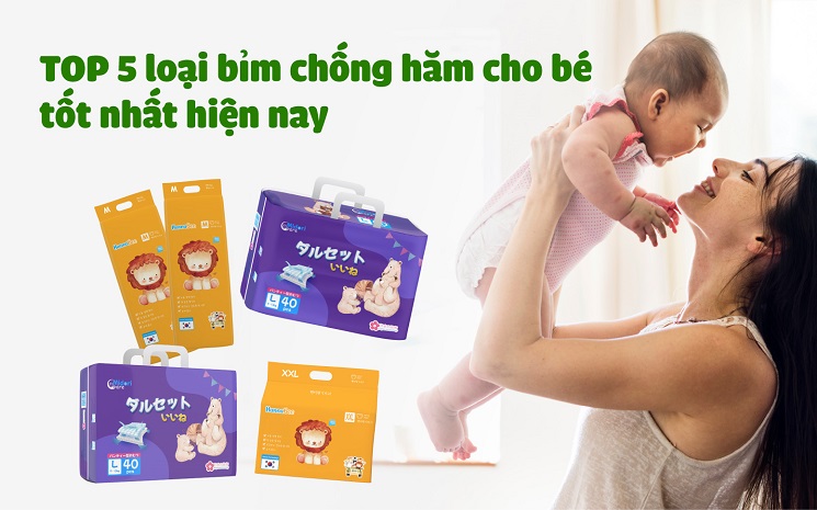 TOP 5 loại bỉm chống hăm cho bé tốt nhất hiện nay